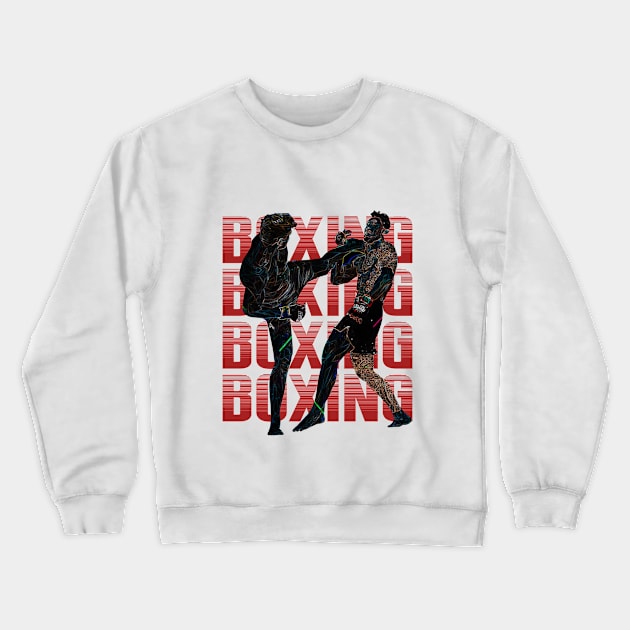 Kickboxing Crewneck Sweatshirt by BoxingTee